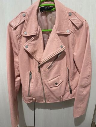 Giaccas Zara Rosa talla XS International de en Cuero - 12306742