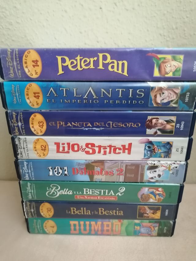 Lote de 8 cintas Vhs Disney Clasicos