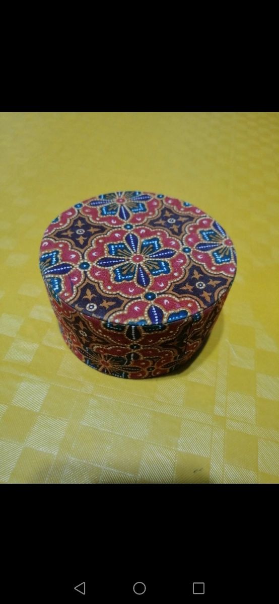 12 sottobicchieri in tessuto Batik e vimini