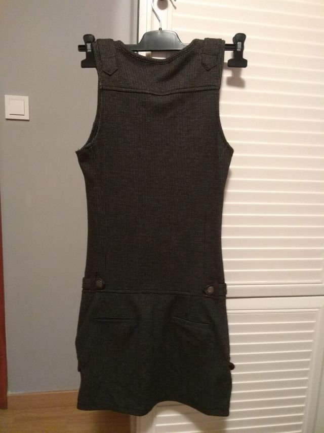 vestido gris talla s