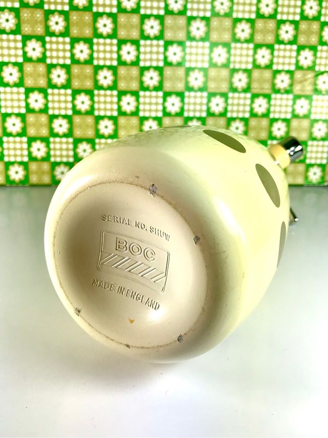 Sifón vintage de cristal marca BOC England 70s