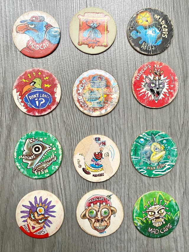 Mad caps, Light caps, Mad monster caps, Laser caps