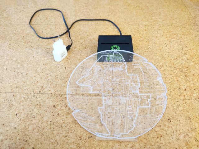 Proyector lámpara Star Wars -Estrella de la muerte