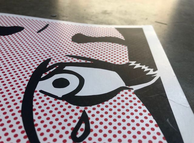 Roy Lichtenstein Crying Girl Serigrafía