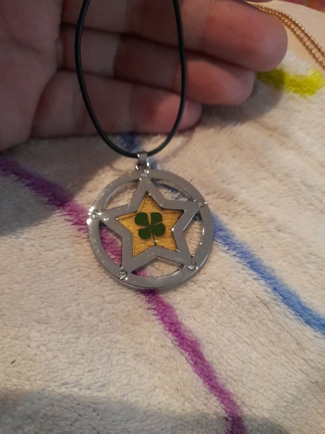 Colgante nuevo TRÉBOL NATURAL