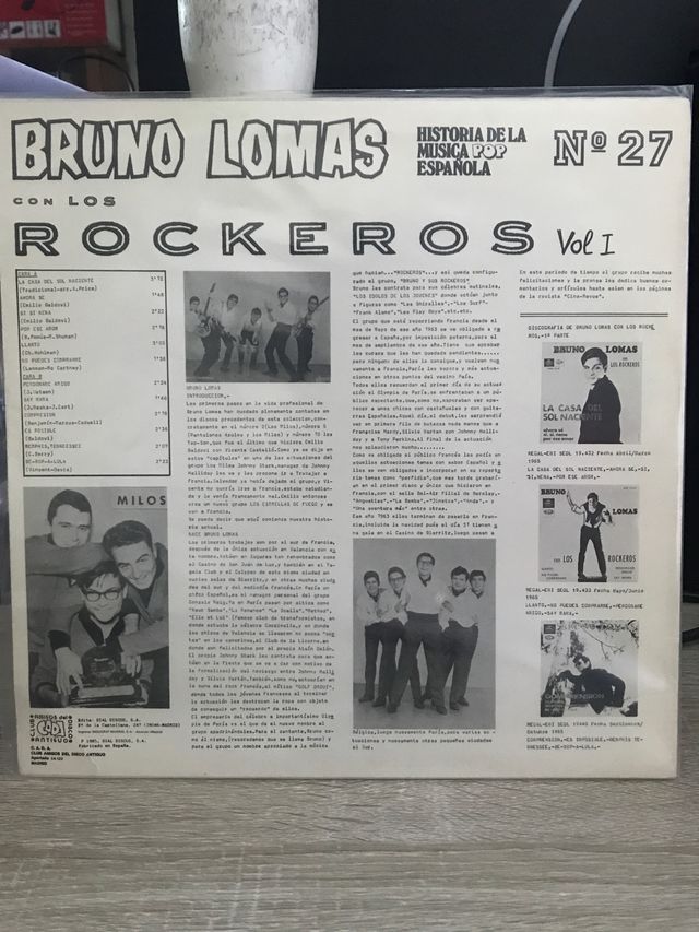 LOTE 2 LP's RECOPILATORIOS BRUNO LOMAS