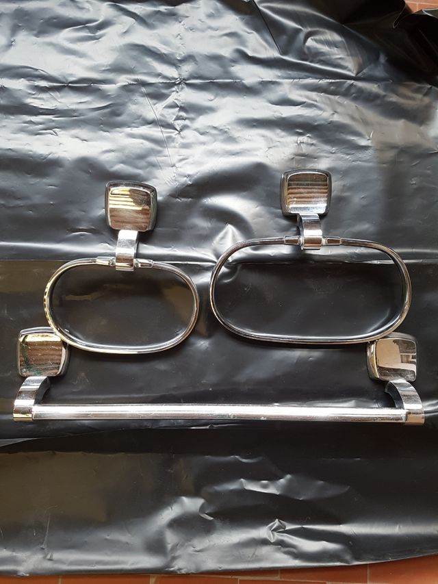 juego colgadores de toalla