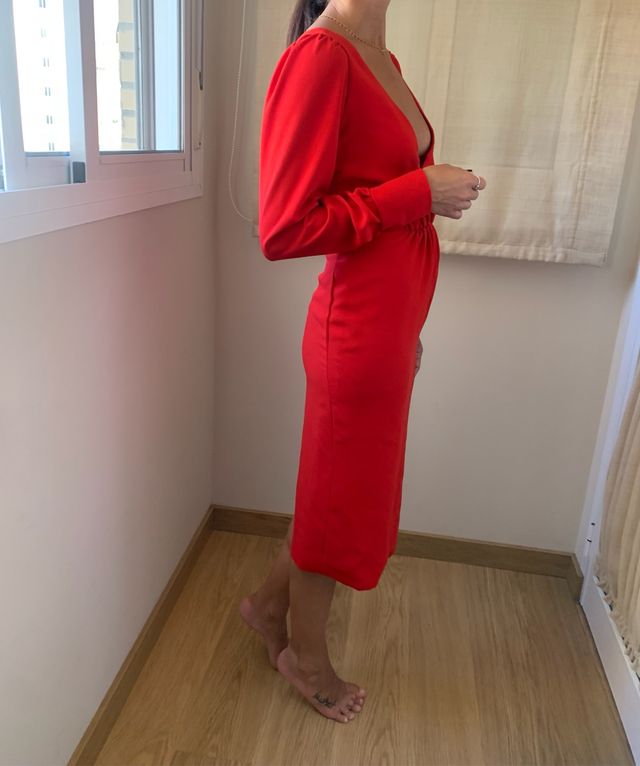 Vestido midi invitada boda.