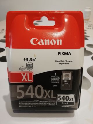 Cartucho tinta Canon 540 XL de segunda mano por 14 EUR en Sant Boi de  Llobregat en WALLAPOP