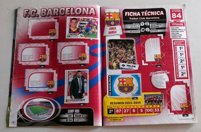 Álbum Liga  2014-2015 Colecciones Este (Panini)