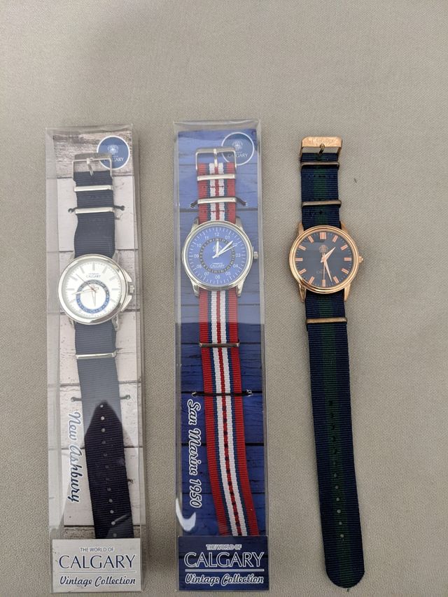 Lote de relojes The World of Calgary Vintage