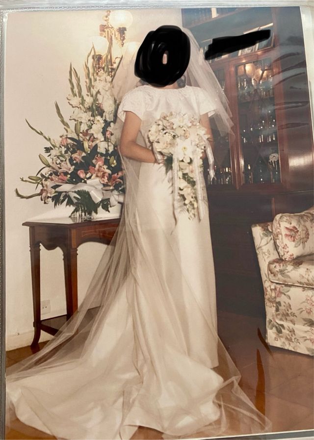VENDO VESTIDO DE NOVIA DE  SEDA SALVAJE PERFECTO