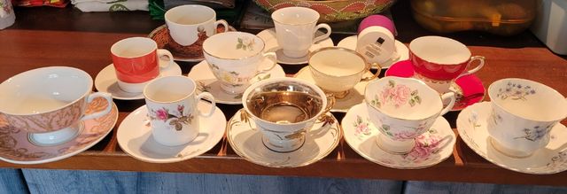 Colección tazas de café té porcelana