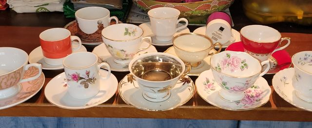 Colección tazas de café té porcelana