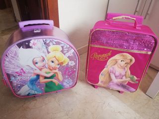 Maletas infantiles Campanilla y Rapunzel de segunda mano por 8 EUR en  Granada en WALLAPOP