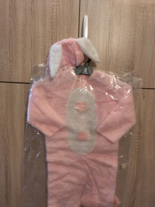 vestito coniglietto rosa carnevale