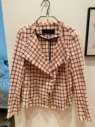 Chaqueta cuadros Zara de segunda mano por 10 EUR en Madrid en WALLAPOP
