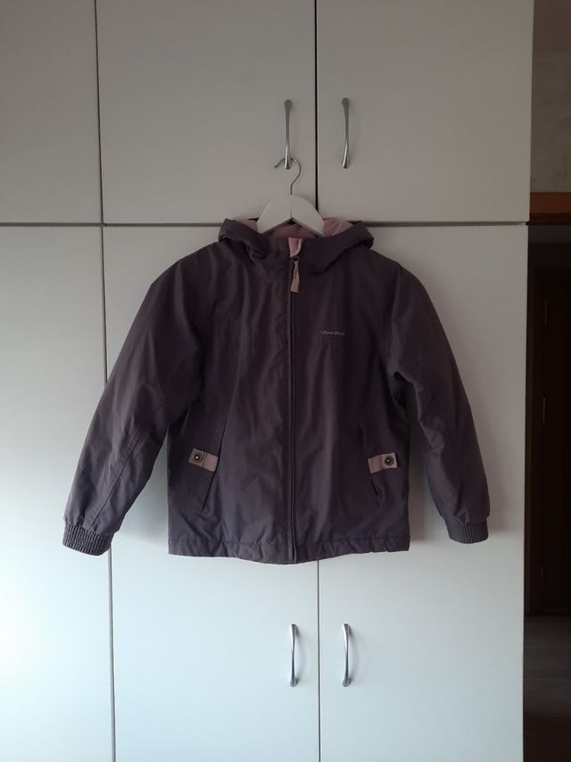 Chaqueta Quechua gris marengo/rosa