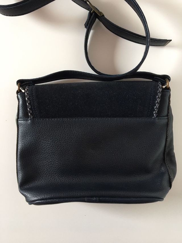 Bolso de piel y ante