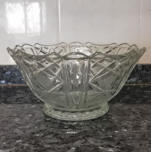 Centro de mesa de Cristal Tallado