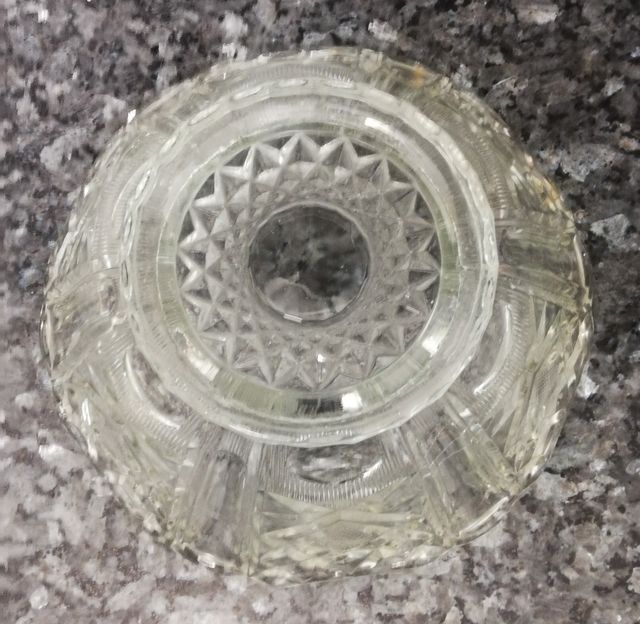 Centro de mesa de Cristal Tallado