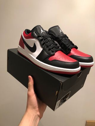 Nike Air Jordan 1 Low Bred Toe 40,5\\/44 de segunda mano por 170 EUR en  Madrid en WALLAPOP
