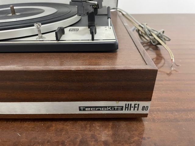 Tocadiscos  Dual 1211 base Tecnokit HIFI 80