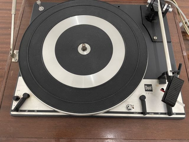 Tocadiscos  Dual 1211 base Tecnokit HIFI 80