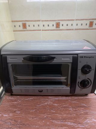 Mini horno / tostador multifuncion orbegozo ho 800 a blanco - 800w - 8l - 2  barras calefactoras de cuarzo - temporizador 15 - Colaborador