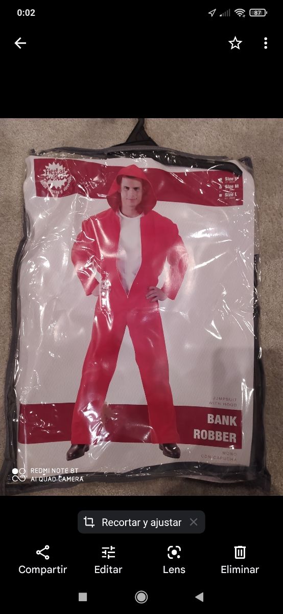 Disfraz casa de papel