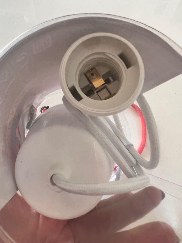 Portalámparas E27 blanco - Nuevo, sin abrir