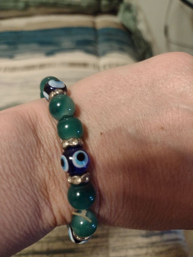 Bracciale elastico verde