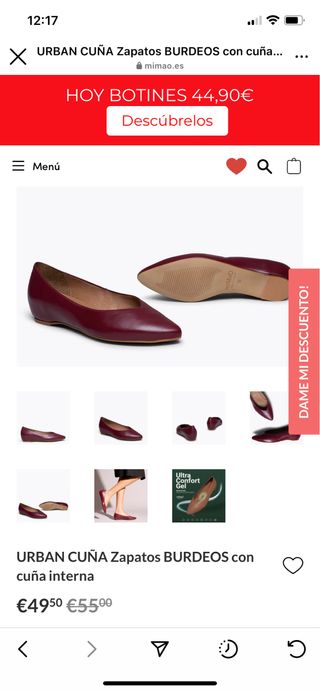 Zapato mimao talla 38 de segunda mano por 30 EUR en Madrid en WALLAPOP