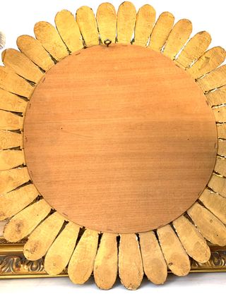 ANTIGUO ESPEJO SOL MADERA