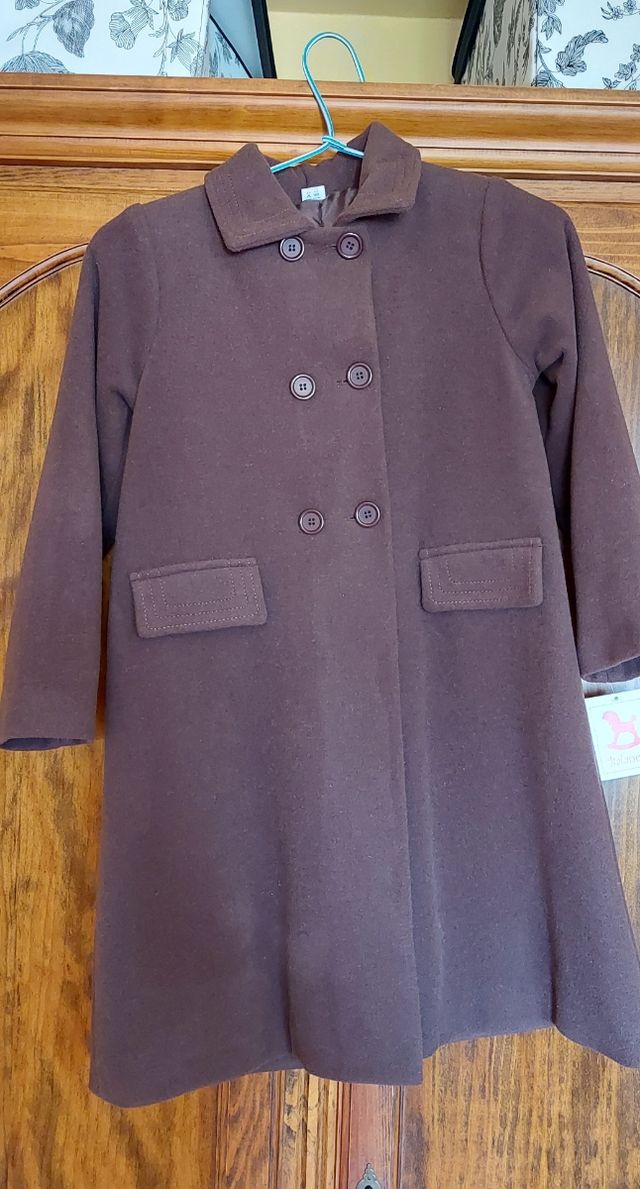 Abrigo de paño niña