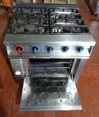 Cocina Turhan de 6 fuegos con horno