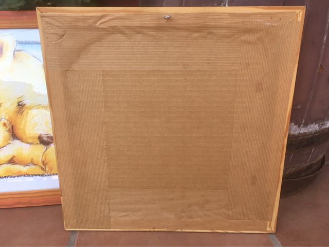 Dos cuadros infantiles de oso