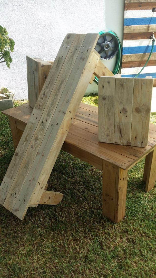 Conjunto de mesa y banco/taburete