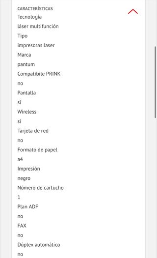 Multifunción impresora láser pantum blanco y negro de segunda mano por 50  EUR en Ripollet en WALLAPOP