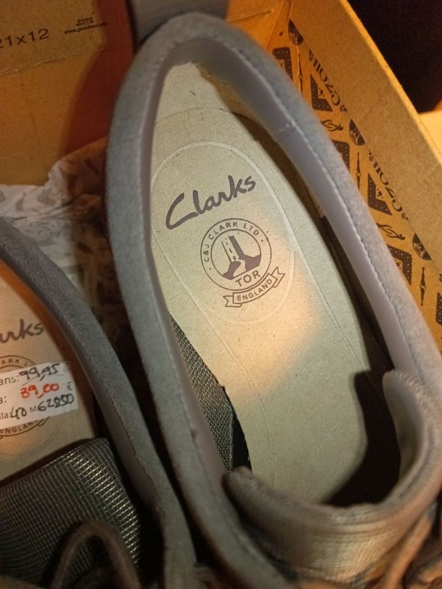 zapatos clarks tynamo walk sola N40 piel vuelta