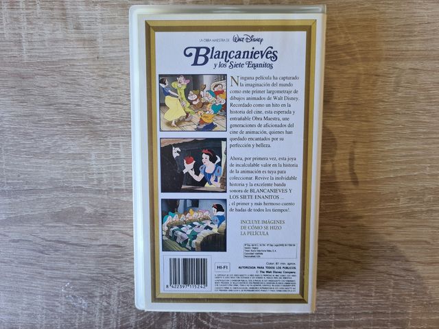 Blancanieves y los Siete Enanitos pelicula VHS