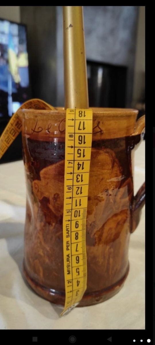 De Cillis maioliche del primo 900, portacandela vi