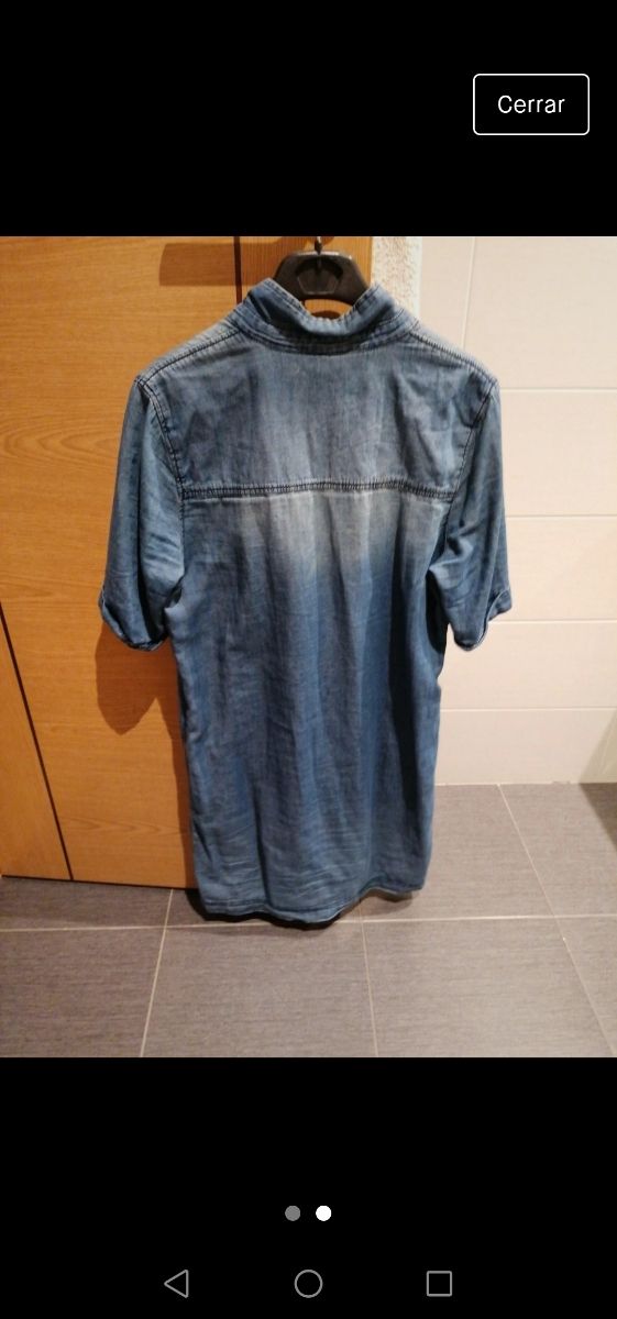 vestido vaquero corto talla s  stradivarius