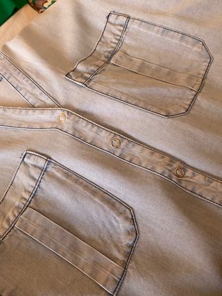 Camisa vaquera mujer de Zara de segunda mano por 9 EUR en Leganés en  WALLAPOP