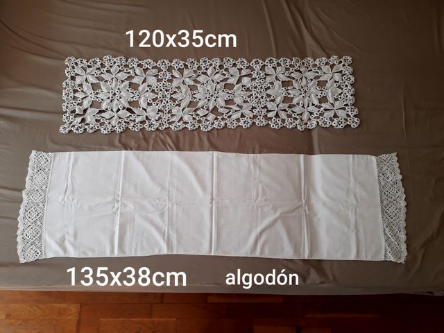 Ganchillo Tapetes camino de mesa vintage