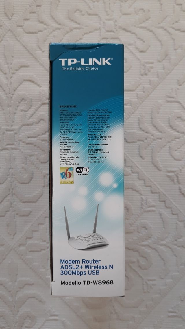 TP LINK Modem Router ADSL2+ Wireless N 300 Mbps