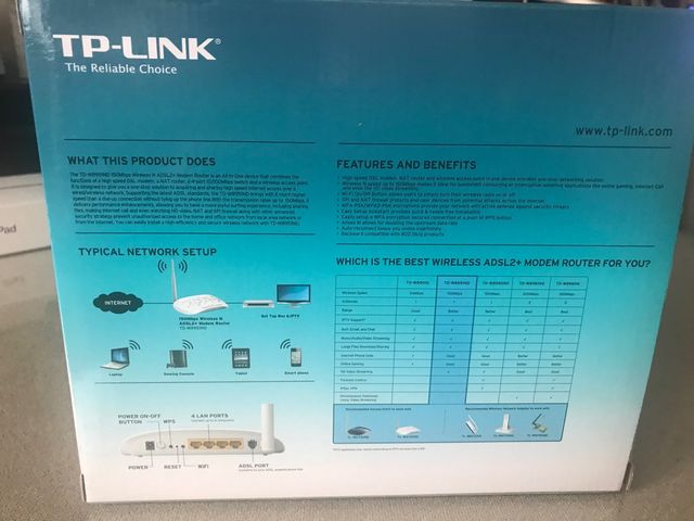 Wireless N ADSL+2 modem TPLINK como nuevo