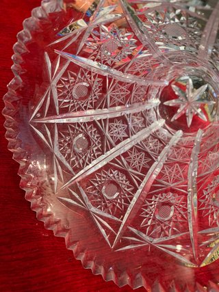CRISTAL BOHEMIA TALLADO VINTAGE