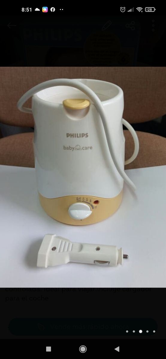 calienta biberones philips