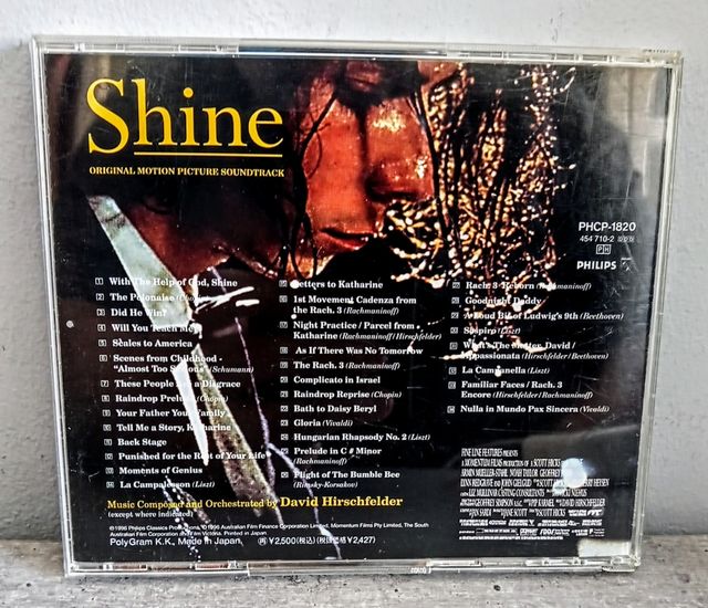 Shine. Banda sonora. Comprado en Japón.